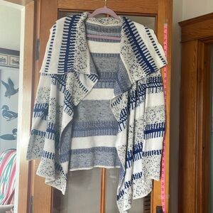 Multicolor sweater throw